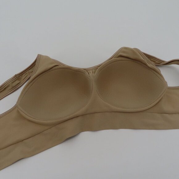Bali Medium M 3488 Comfort Revolution Shaping Wireless Bra Solid Beige Lined - Picture 7 of 12